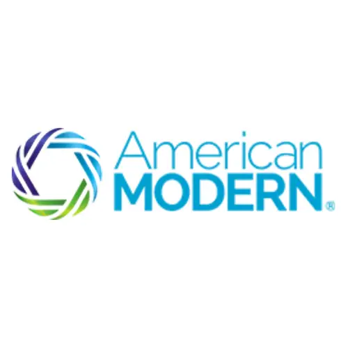 A logo of american modern, which is an affiliate of the american museum.